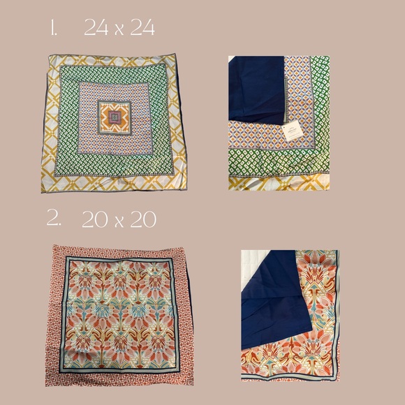 Pottery Barn Scarf Accent Pillows Bundle - Picture 2 of 3